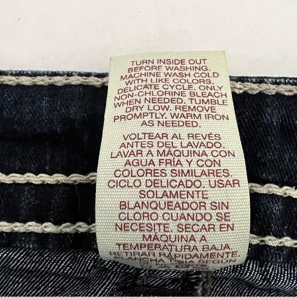 Faded Glory Vintage 90s Jeans Heavily Embellished Blinged Pockets Size 8 Boot - Picture 13 of 16